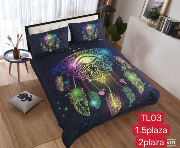 Cubrecamas 2 plazas  con diseño - Imagen 4