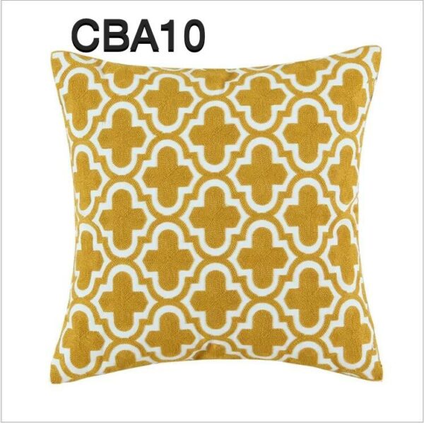 Fundas de cojines bordados, mostaza, amarillo - Imagen 9