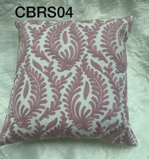 Fundas de cojines bordados rosa - Imagen 6