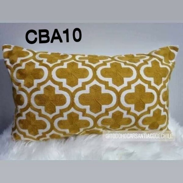 Fundas de cojines bordados, mostaza, amarillo - Imagen 10