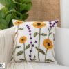Fundas de cojines bordadas con flores - Imagen 13