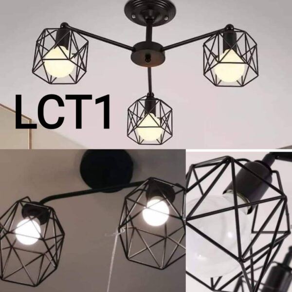 Lampara metálica de techo - Imagen 2