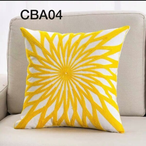 Fundas de cojines bordados, mostaza, amarillo - Imagen 6
