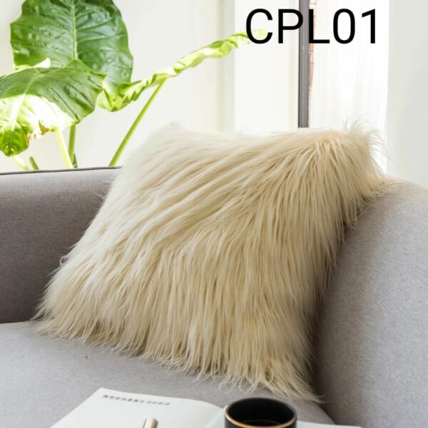 Fundas de cojines peludos (pelo largo). - Imagen 2