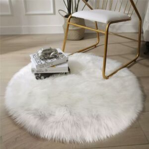 Alfombras redondas de pelo fino - 120 cm.