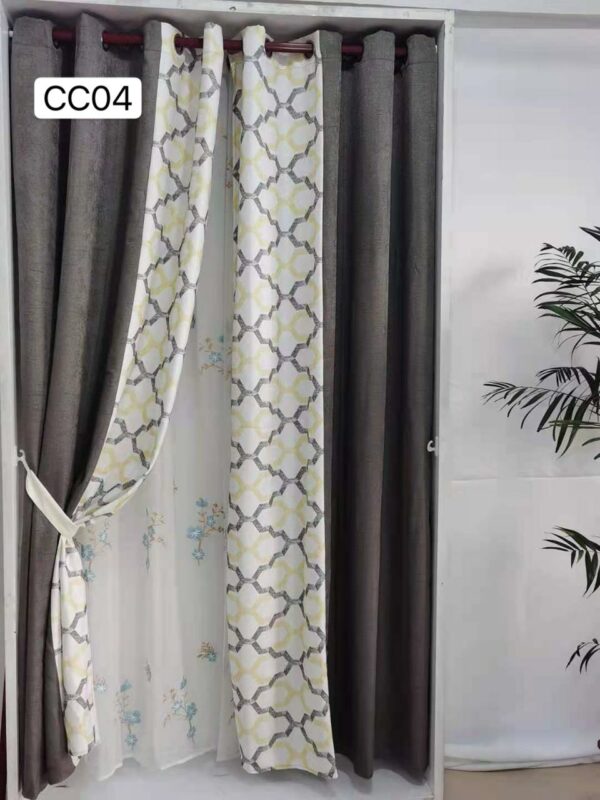 Cortinas Combinadas Con Diseño - Imagen 4