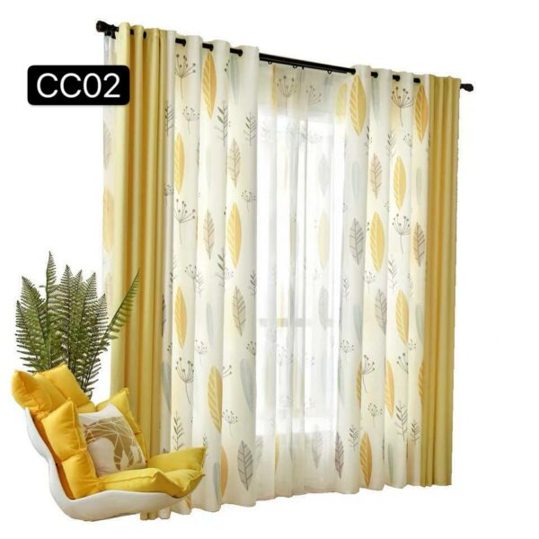 Cortinas Combinadas Con Diseño - Imagen 3