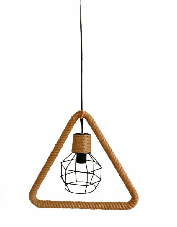 Lámpara colgante con cuerda de cáñamo - Imagen 2