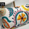 Fundas de cojines bordadas con flores - Imagen 21