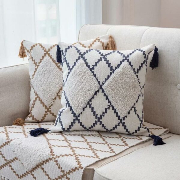 Fundas de Cojines Kilim Con Borlas