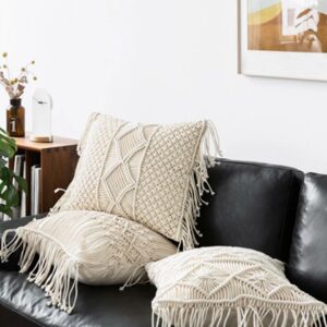 Fundas de cojines macramé