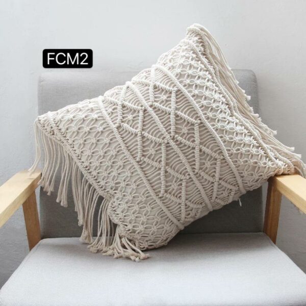 Fundas de cojines macramé - Imagen 3
