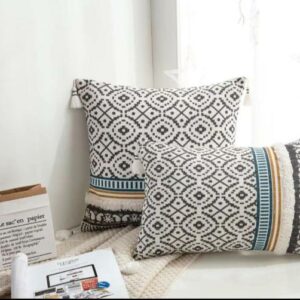 Fundas de cojines "Kilim" con borlas