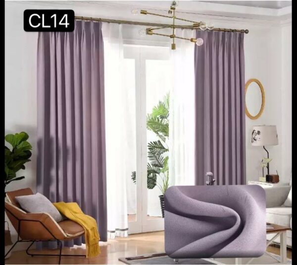 Cortinas de un tono