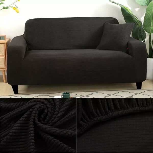 Fundas De Sofa En Un Tono diseño cuadrille - Imagen 4