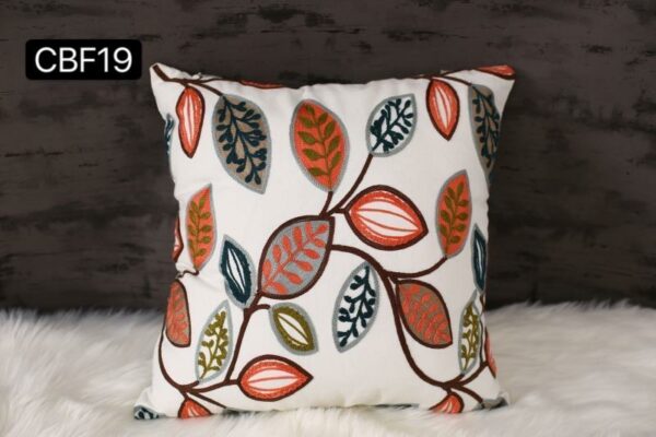 Fundas de cojines bordadas con flores - Imagen 18