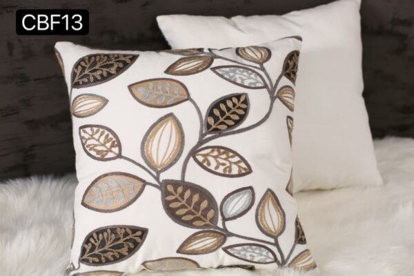 Fundas de cojines bordadas con flores - Imagen 16
