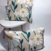 Fundas de cojines bordadas con flores - Imagen 4