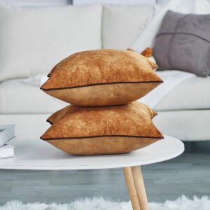 Fundas de cojines, imitación cuero
