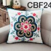 Fundas de cojines bordadas con flores - Imagen 19