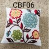 Fundas de cojines bordadas con flores - Imagen 9