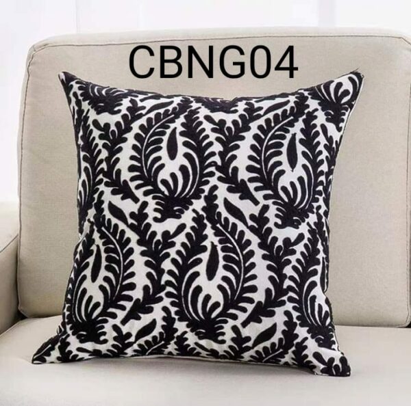 Fundas de cojines bordados negro - Imagen 5