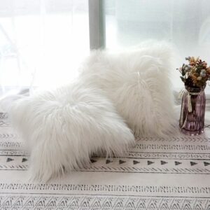 Fundas de cojines peludos (pelo largo).