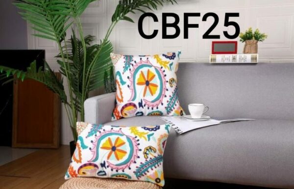 Fundas de cojines bordadas con flores - Imagen 20