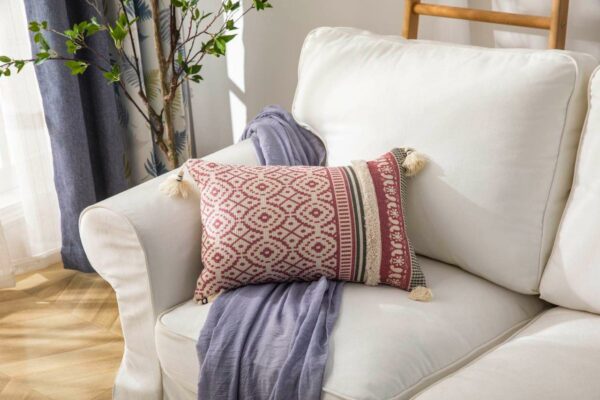 Fundas de cojines "Kilim" con borlas - Imagen 3