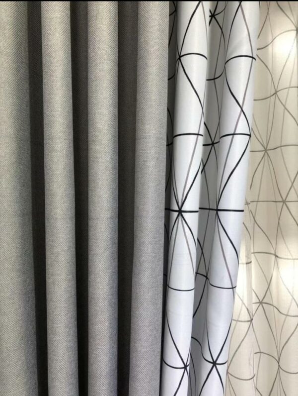 Cortinas Combinadas Con Diseño - Imagen 2