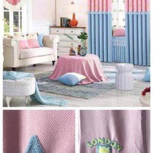 Cortinas con detalles bordados