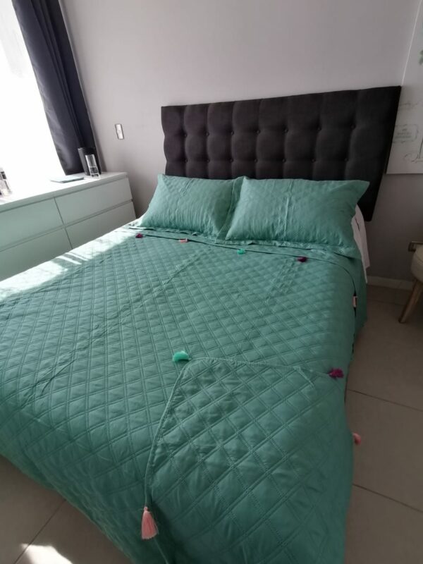 Cubrecama con flecos 2 plazas - Imagen 2