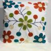 Fundas de cojines bordadas con flores - Imagen 2