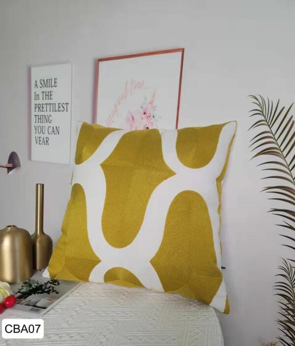 Fundas de cojines bordados, mostaza, amarillo - Imagen 8