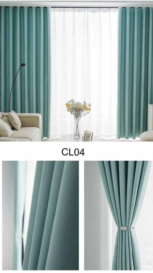 Cortinas  de un tono