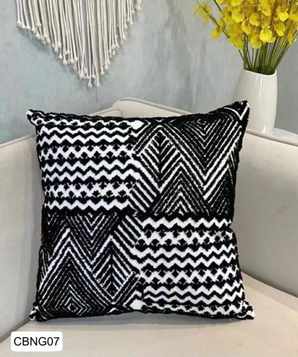 Fundas de cojines bordados negro - Imagen 8