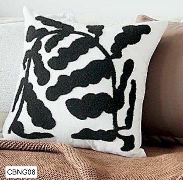 Fundas de cojines bordados negro - Imagen 7