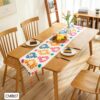 Caminos de mesa con detalles bordados
