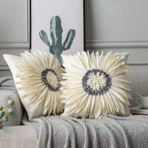 Fundas de cojines flor