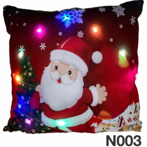 Fundas de cojines diseño navidad con luces led