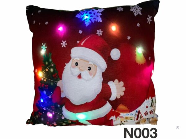 Fundas de cojines diseño navidad con luces led
