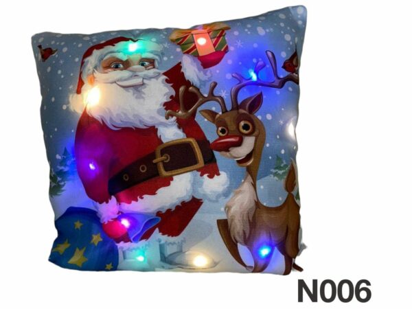 Fundas de cojines diseño navidad con luces led - Imagen 5