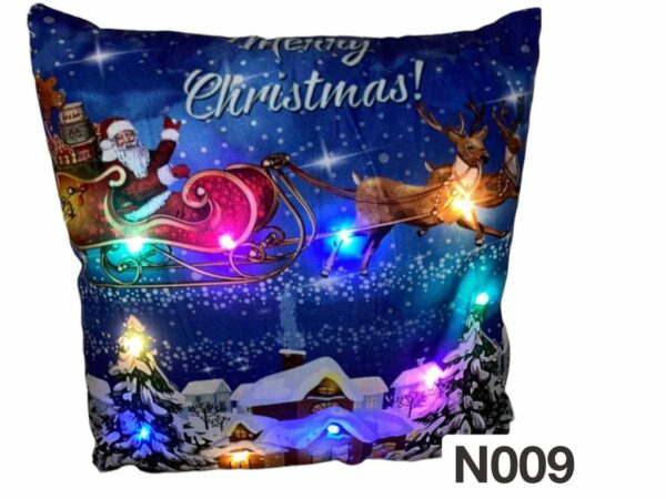 Fundas de cojines diseño navidad con luces led - Imagen 11