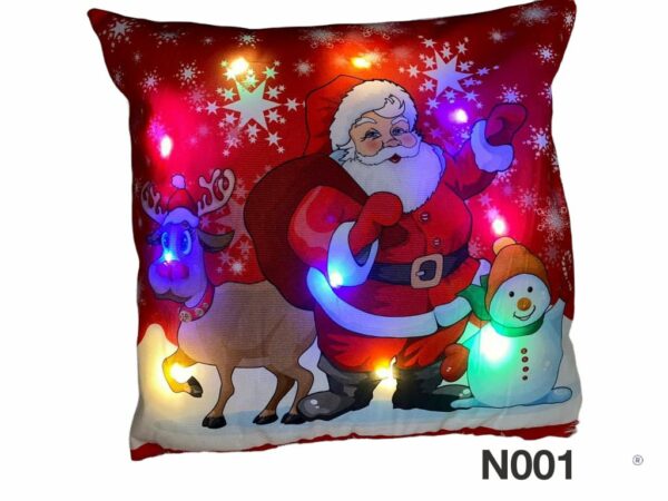 Fundas de cojines diseño navidad con luces led - Imagen 2
